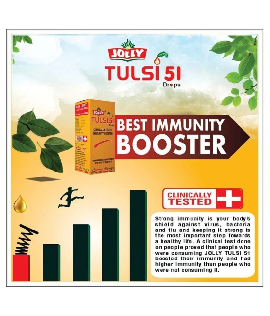 Jolly Pharma  Tulsi 51 Immunity Booster Drops  Liquid 48 ml Pack Of 2