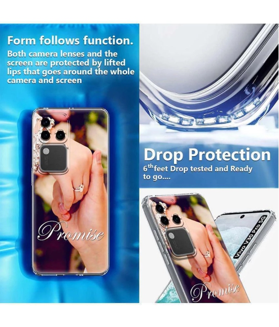 Fashionury Multicolor Printed Back Cover Silicon Compatible For Vivo V30 Pro 5G ( Pack of 1 )