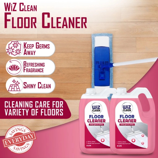 Wiz Rose Floor Cleaner Liquid Refill Can 5L