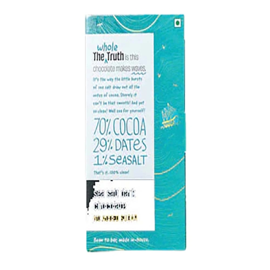 The Whole Truth Twt Dark Chocolate 71% With Sea Salt, 80 Gm