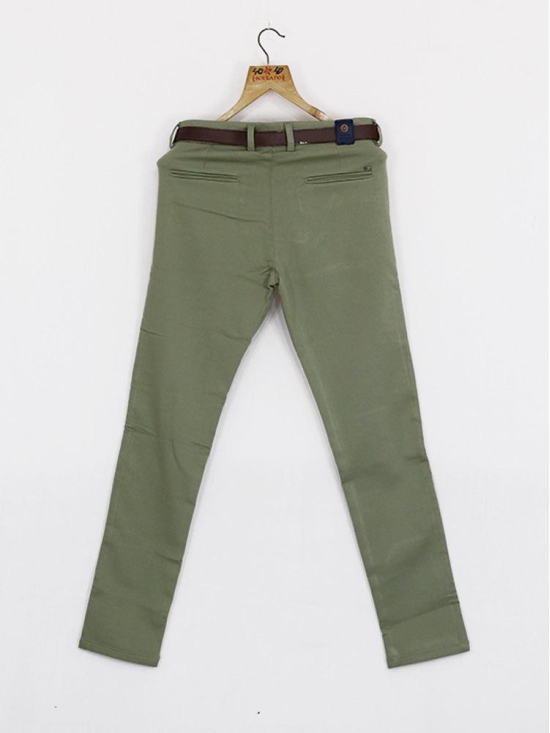 MENS ETHON CASUAL TROUSERS-30 / COTTON / MINT GREEN