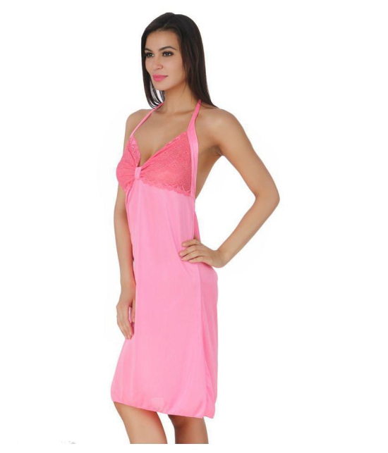 Fasense Cotton Nighty & Night Gowns - Pink - L