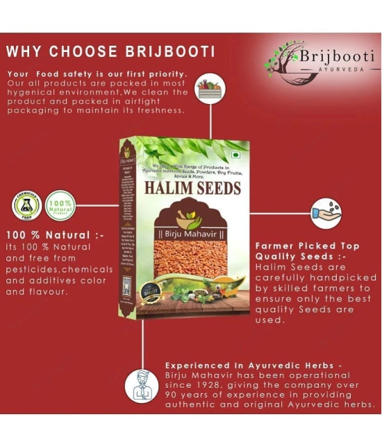 BrijBooti Organic Halim Seeds - 400 gm | Garden Cress Seeds | Immunity Booster Superfood