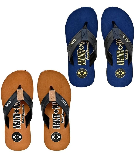 Altek Tan Mens Thong Flip Flop - None