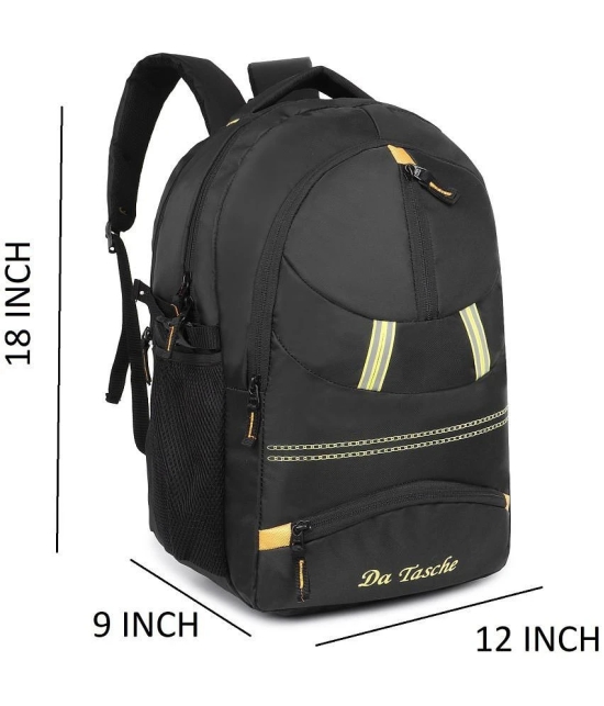 Da Tasche 35 Ltrs Black Polyester College Bag - Black