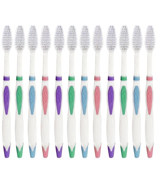 aquawhite sensitive,ultra soft brisles Toothbrush Pack of 12