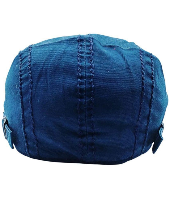 Zacharias Unisex Kids Cotton Beret Golf Cap jk-13 (Blue_1-4 Years) (Pack of 1) - None