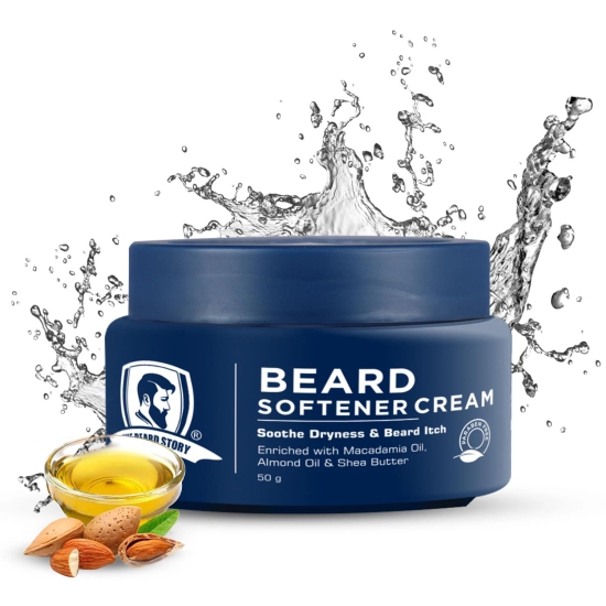 Beard Softener Cream With Shea Butter & Almond Oil For Dryness, Soothes Beard Itch (50 GM)