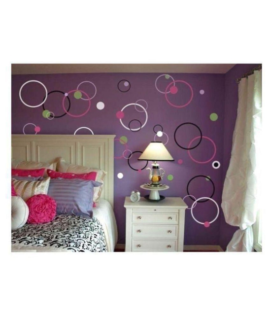 Print Mantras colorful circles Nature Sticker ( 150 x 150 cms )