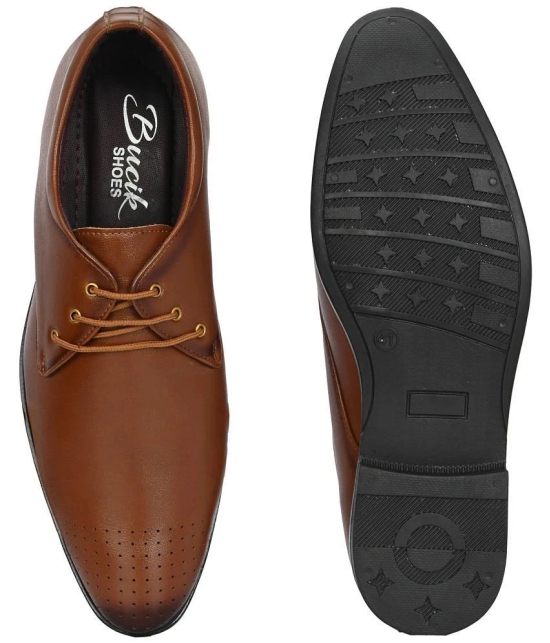 Bucik Tan Mens Derby Formal Shoes - None