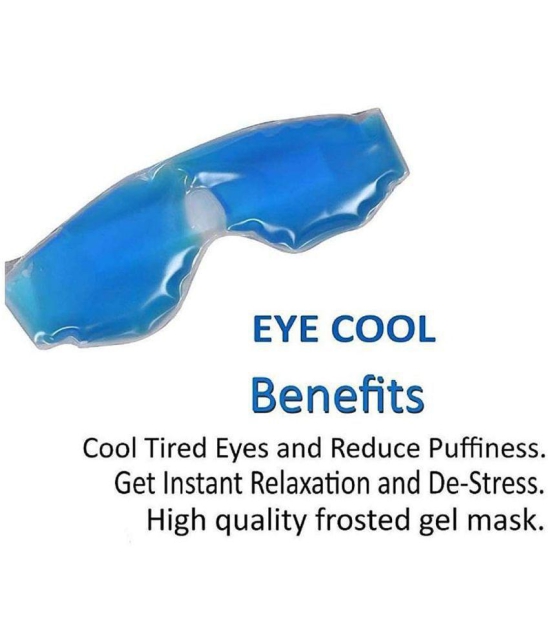 THRIFTKART Aqua Cooling Gel Relaxing Eye Mask for Dark Circles, Dry Eyes, Cooling Eyes, Pain Relief - Blue