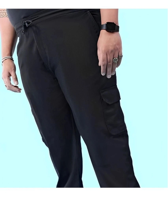 AKTIF Black Lycra Mens Trackpants ( Pack of 1 ) - None