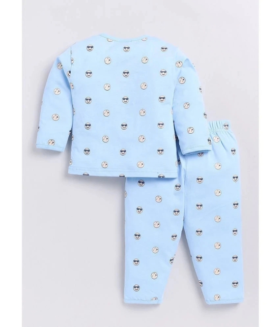 Dollar Blue Cotton Baby Boy T-Shirt & Trouser ( Pack of 1 ) - None