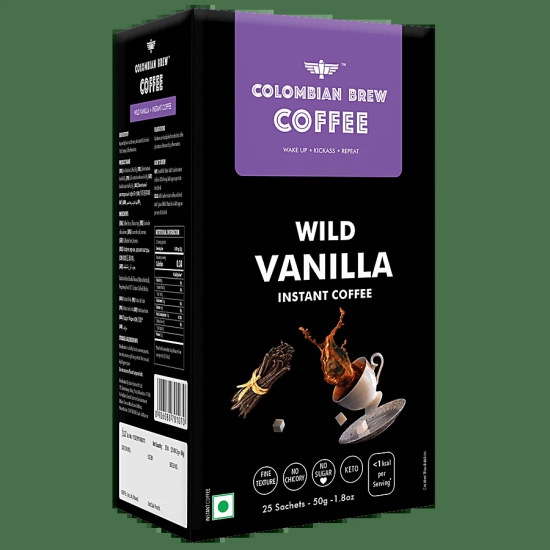 Colombian Brew Vanilla Inst Coffee, 50 Gm