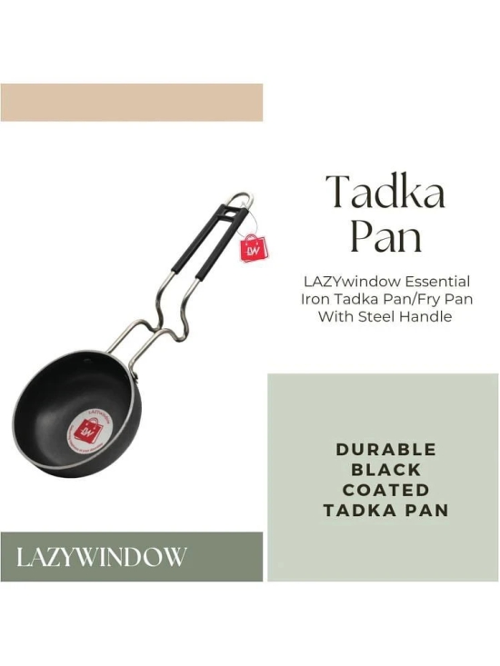 LAZYWINDOW Black Iron No Coating Cookware Sets ( Set of 3 )