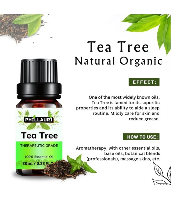 Phillauri Tea Tree Others Essential Oil Fruity With Dropper 30 mL ( Pack of 1 )