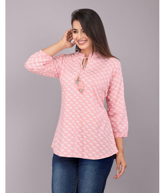 HIGHLIGHT FASHION EXPORT - Pink Rayon Women''s Regular Top ( Pack of 1 ) - None