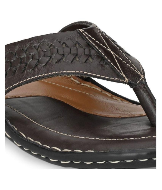 SHENCES Brown Flip Flops - 8