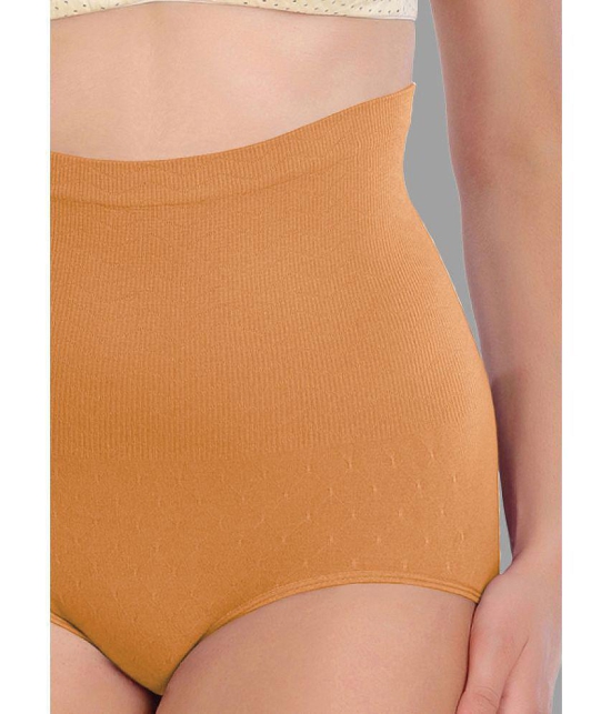 Madam - Beige Spandex Womens Shaper Brief ( Pack of 1 ) - None