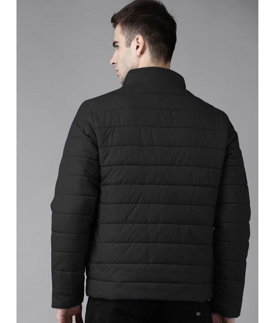 MXN Polyester Mens Quilted & Bomber Jacket - Black ( Pack of 1 ) - None