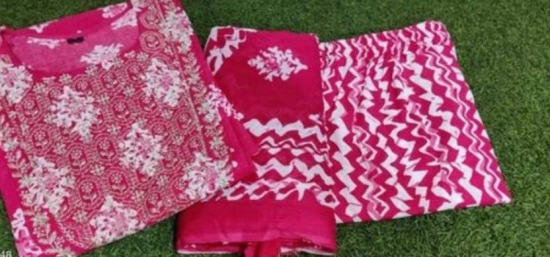 Self Design Kurta, Salwar & Dupatta Set