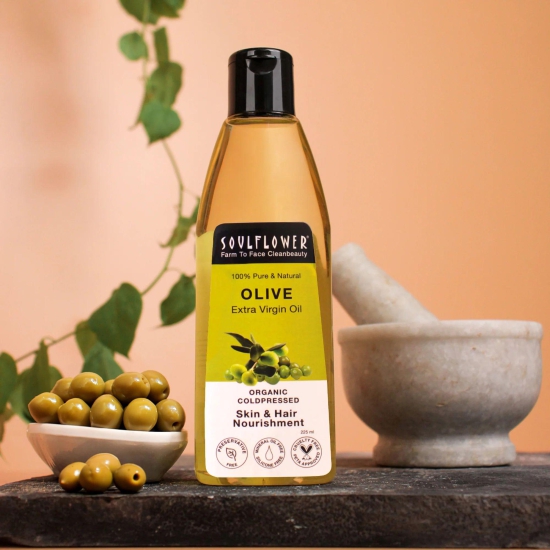 Cold Pressed Olive Oil for Nourished Hair and Skin