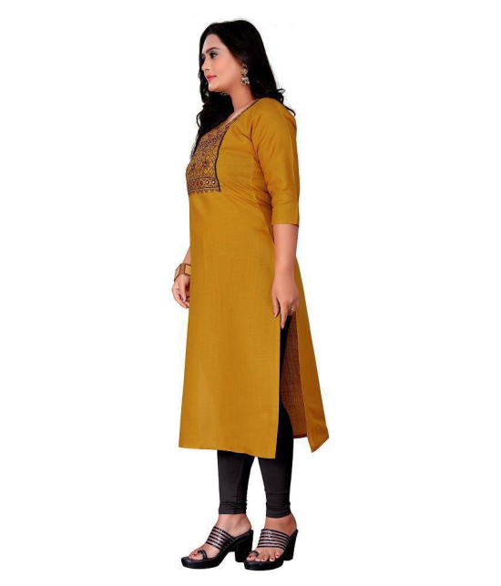 Rangrasiya - Multicolor Cotton Blend Women's Straight Kurti ( Pack of 1 ) - 3XL