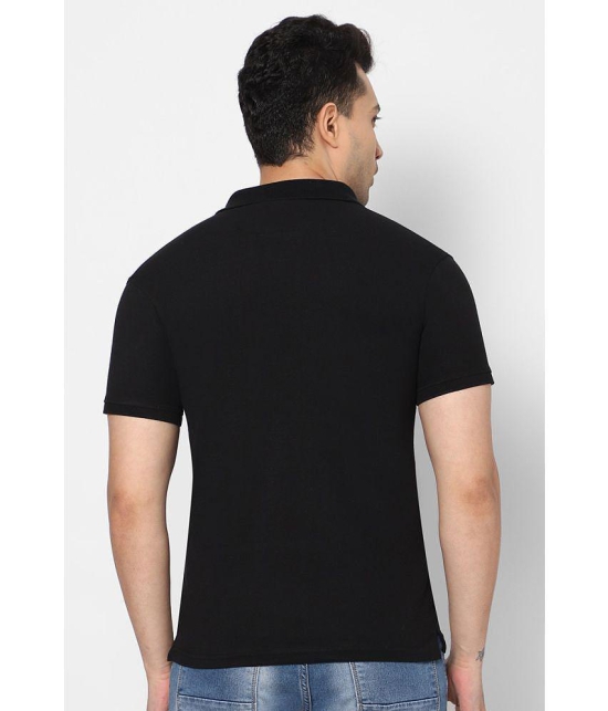 HJ HASASI - Black Cotton Blend Slim Fit Mens Polo T Shirt ( Pack of 1 ) - None