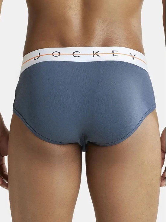 Jockey NY15 Men Cotton Elastane Solid Brief - Mid Night Navy - None