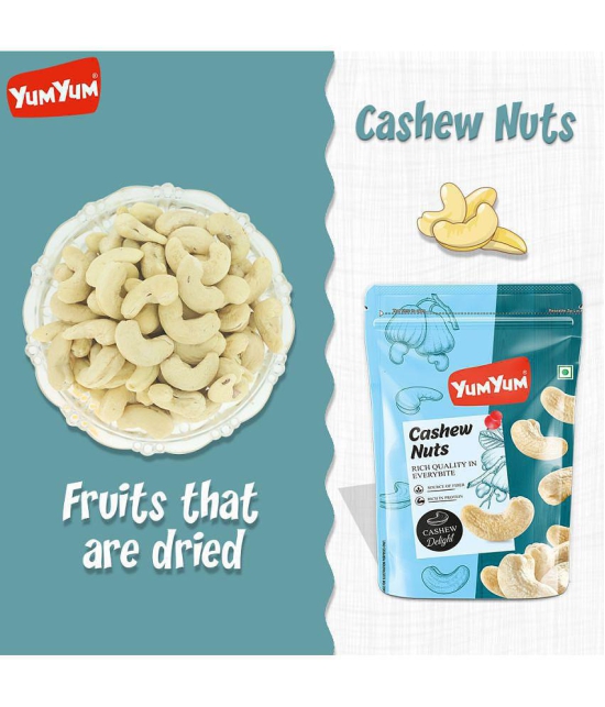 YUM YUM 100% Natural California Almonds & Cashews 1kg Dry Fruits (500 g Each)