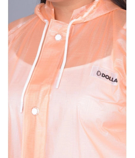 Dollar Polyester Raincoat Set - Orange - None