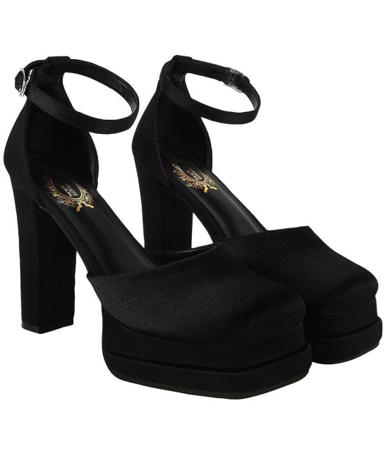 Shoetopia - Black Women''s Sandal Heels - None