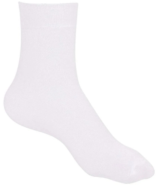 Dollar - White Cotton Boys School Socks ( Pack of 3 ) - Free Size