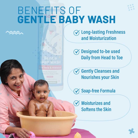 BabyOrgano EasyGo Travel Kit for Baby Care | Gentle Baby Wash (30ml) + Nourishing Baby Lotion (30ml) + Baby Shampoo (30ml) + Herbal Kids Toothpaste (10gm)