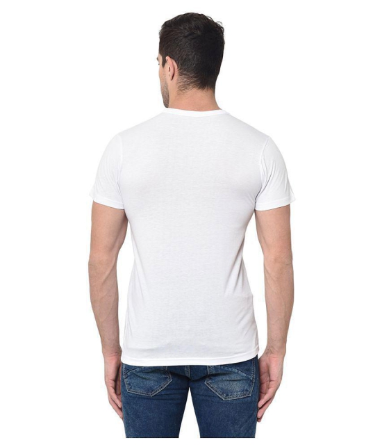 Vimal Jonney Cotton Blend white Solids T-Shirt - None