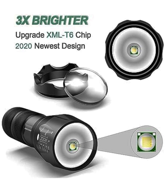 let light - 20W Rechargeable Flashlight Torch ( Pack of 1 )