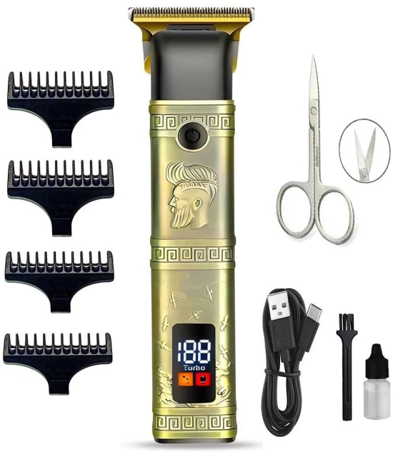 geemy LED DISPLAY Buddha Multicolor Cordless Beard Trimmer With 45 minutes Runtime