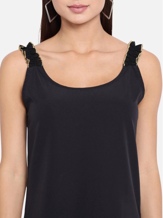 ALL WAYS YOU Women Top Crepe fabric  Black XS