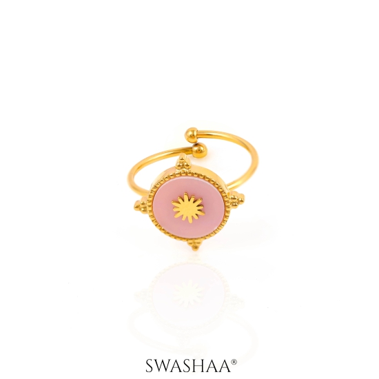 Domicia Sun 18K Gold Plated Ring-Gold