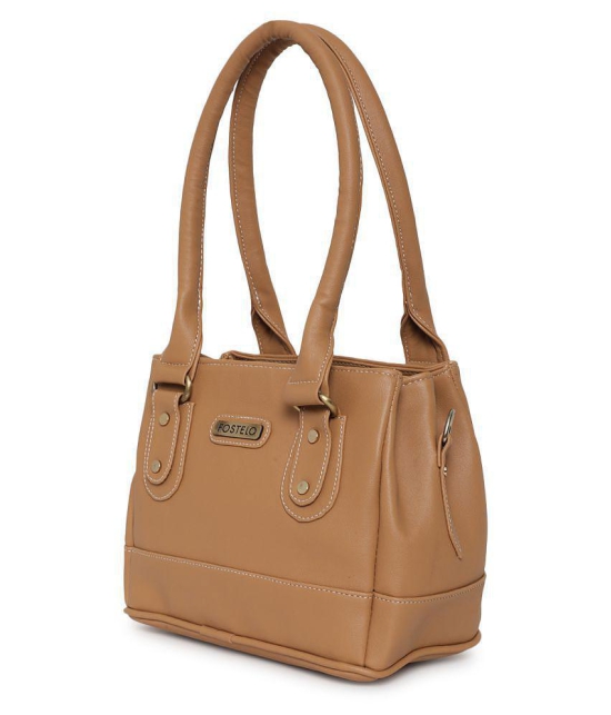 Fostelo - Beige  PU Shoulder Bag - Beige