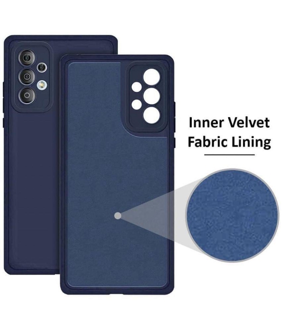 Case Vault Covers - Blue Silicon Plain Cases Compatible For VIVO Y33S ( Pack of 1 ) - Blue