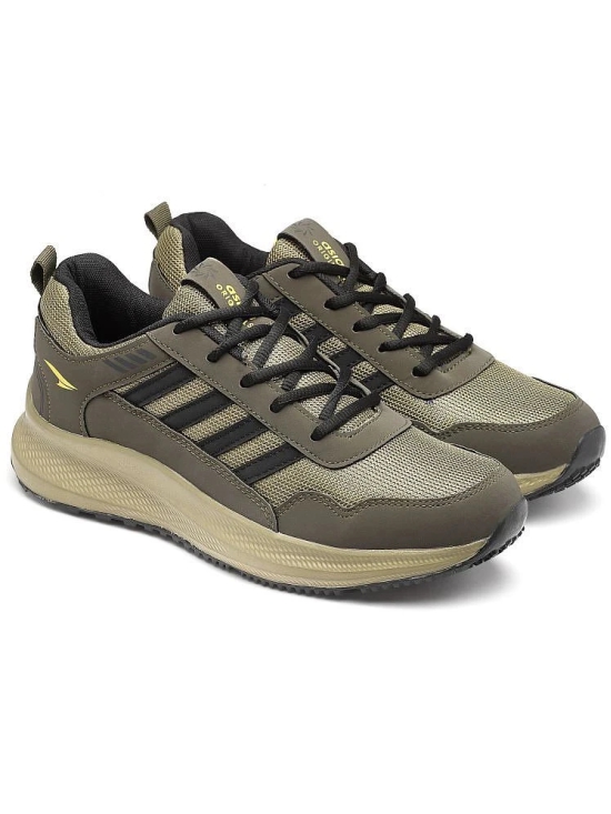 ASIAN BOSS-02 Olive Mens Sports Running Shoes - None