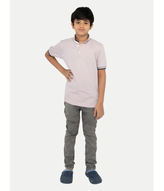 Radprix Pink Cotton Blend Boys Polo T-Shirt ( Pack of 1 ) - None