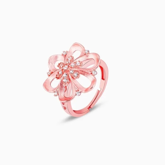 Anushka Sharma Rose Gold Flowery Love Ring