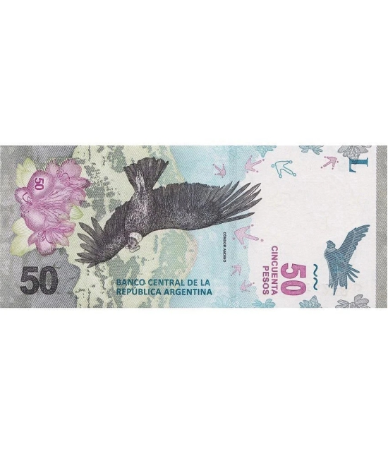 Argentina 50 Pesos Top Grade Beautiful Gem UNC Banknote