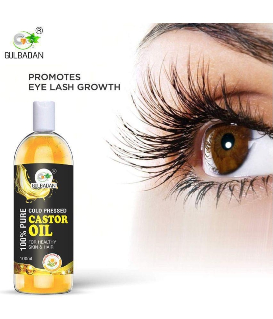 GULBADAN Cold-Pressed 100% Pure Castor Oil 100 mL