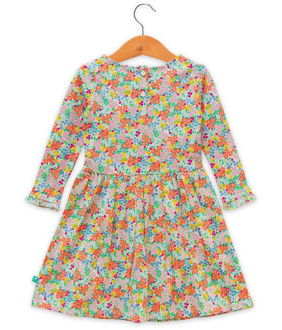 Juscubs - Multicolor Cotton Girls Fit And Flare Dress ( Pack of 1 ) - None