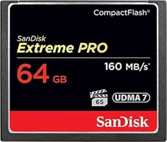 SanDisk 64GB Extreme PRO Compact Flash Memory Card (SDCFXPS-064G-X46)