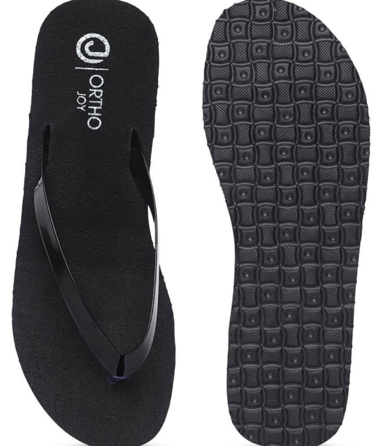 ORTHO JOY - Black Women's Flats - None