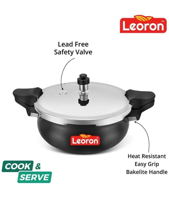 LEORON All One Cook Smart 3.5 L Hard Anodized OuterLid Pressure Cooker With Induction Base